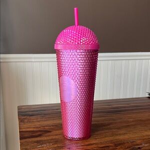 Starbucks summer Collection 2025 Iridescent Pink Dome 24 oz Tumbler